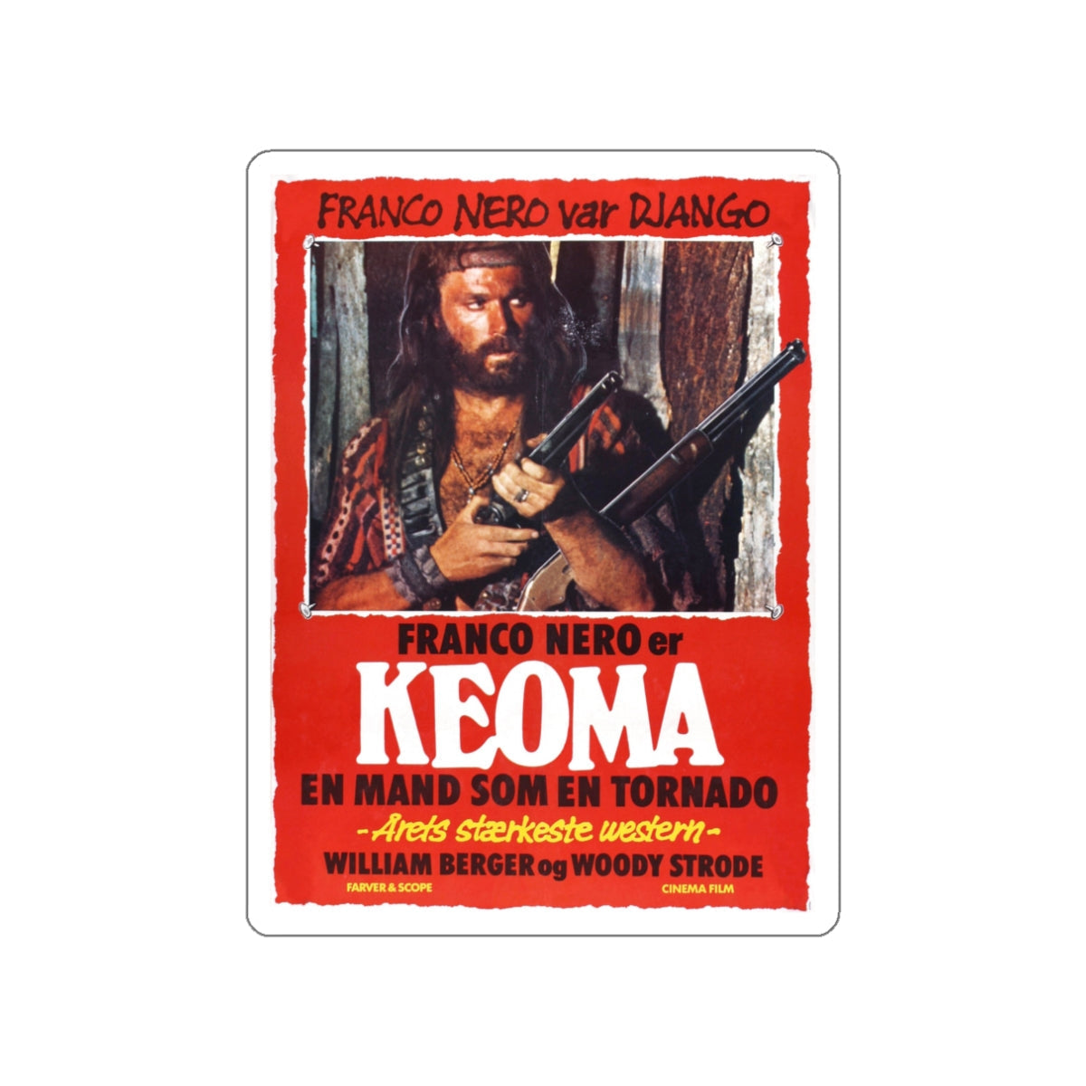 KEOMA (3) 1976 Movie Poster STICKER Vinyl Die-Cut Decal-3 Inch-The Sticker Space