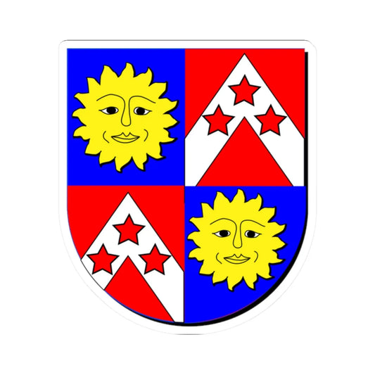 Ker (Scotland) (Coat of Arms) STICKER Vinyl Kiss-Cut Decal 2 Inch White - The Sticker Space