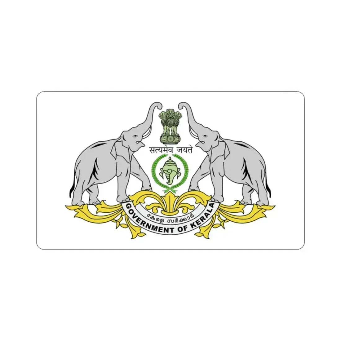 Kerala Flag (India) STICKER Vinyl Die-Cut Decal 2 Inch - The Sticker Space