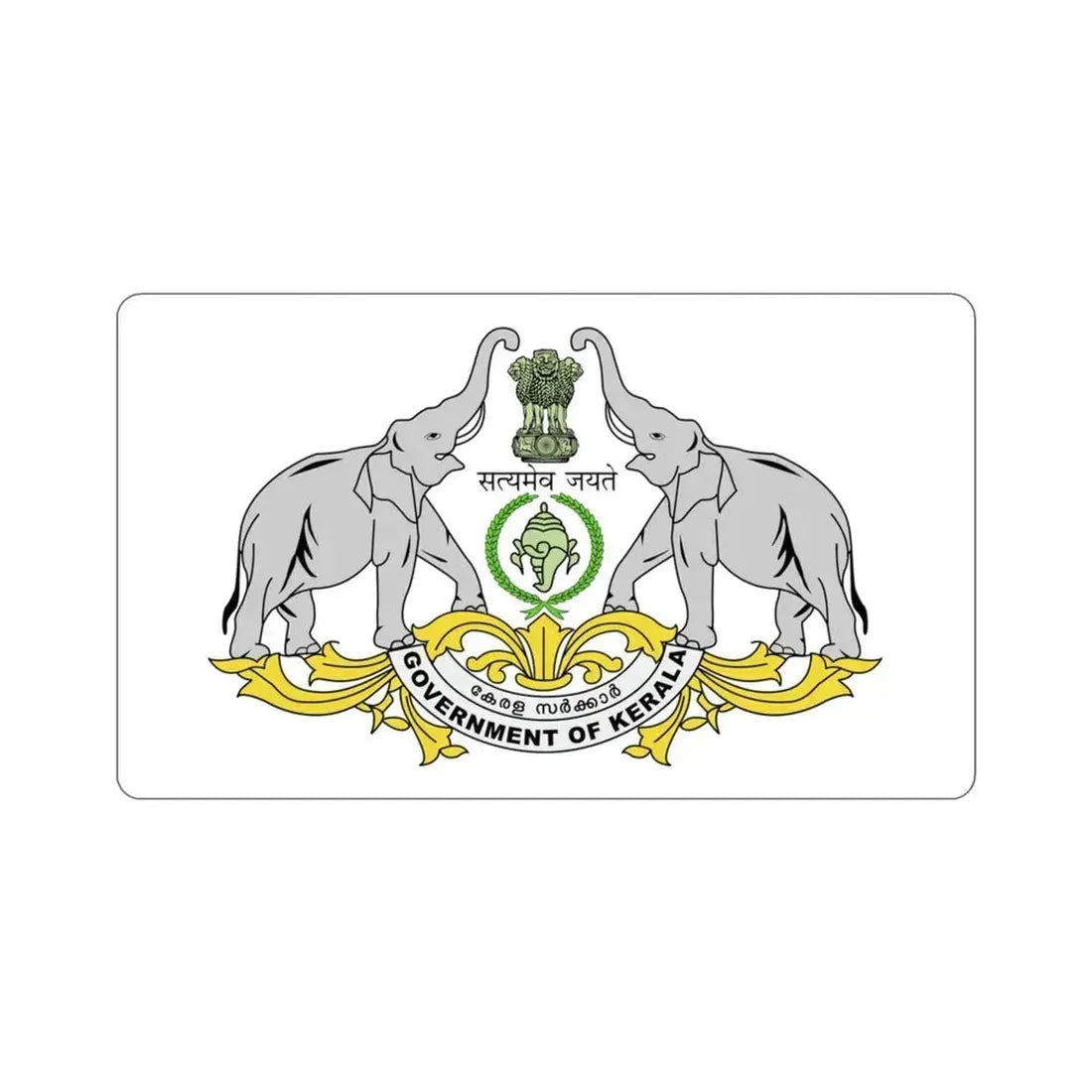 Kerala Flag (India) STICKER Vinyl Die-Cut Decal 3 Inch - The Sticker Space