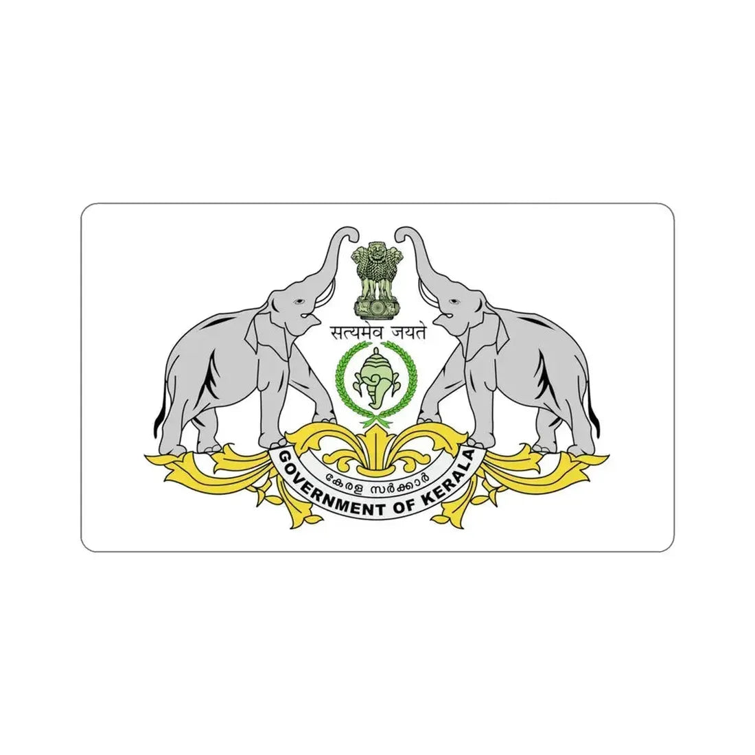 Kerala Flag (India) STICKER Vinyl Die-Cut Decal 4 Inch - The Sticker Space