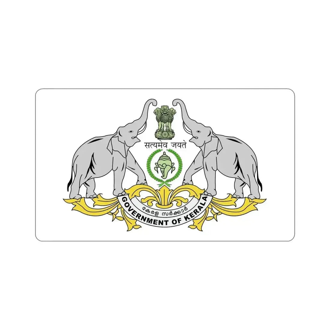 Kerala Flag (India) STICKER Vinyl Die-Cut Decal 5 Inch - The Sticker Space