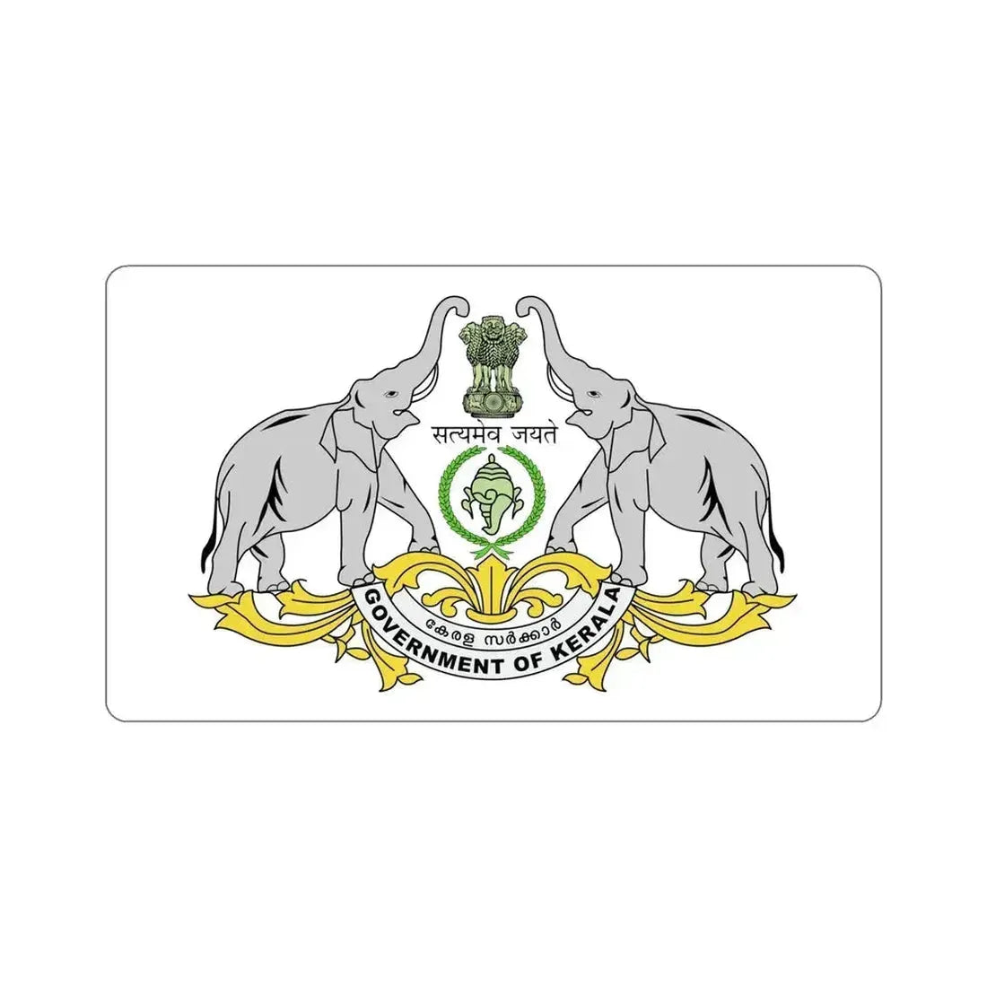 Kerala Flag (India) STICKER Vinyl Die-Cut Decal 6 Inch - The Sticker Space