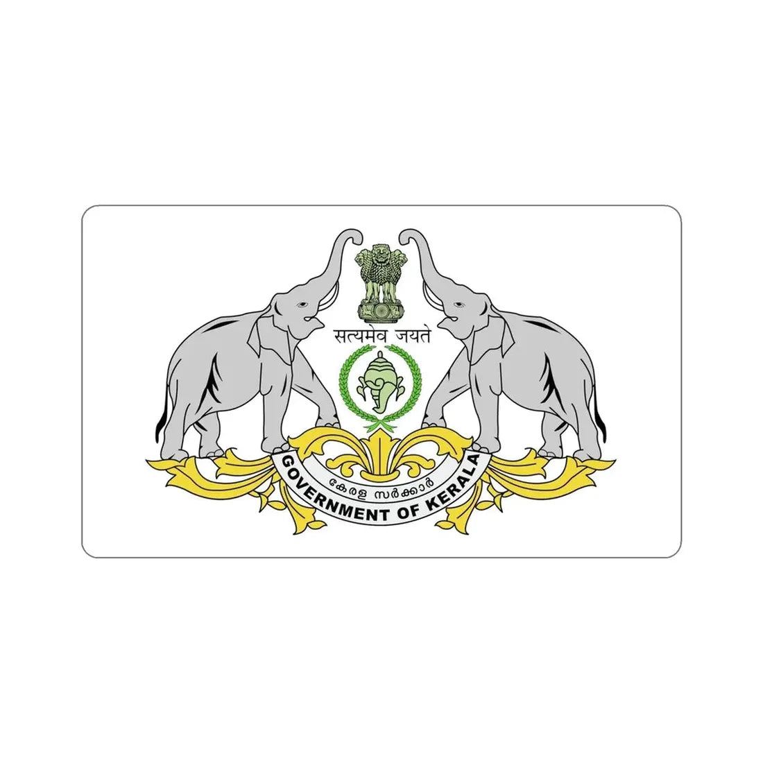Kerala Flag (India) STICKER Vinyl Die-Cut Decal - The Sticker Space