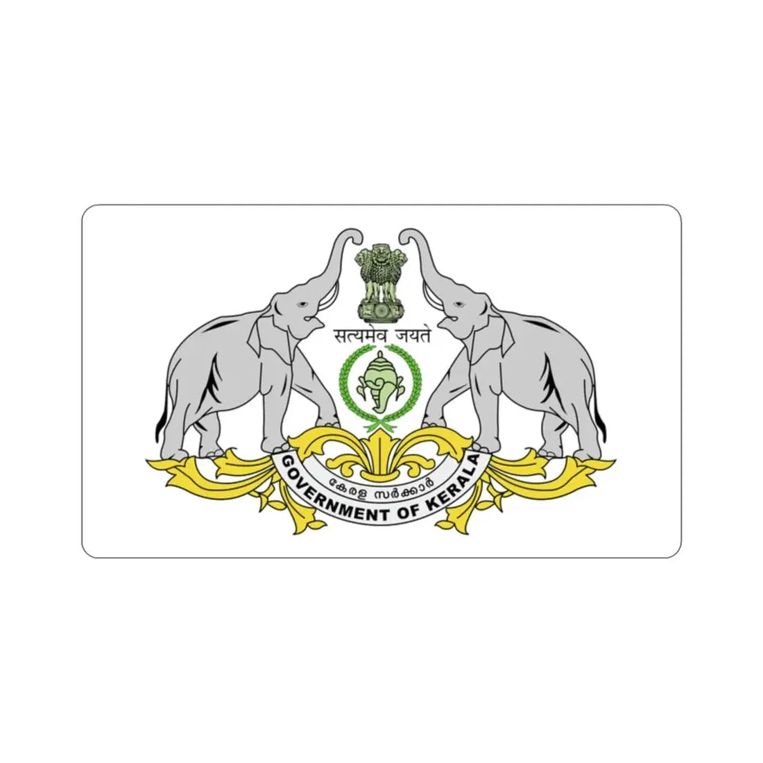 Kerala Flag (India) STICKER Vinyl Die-Cut Decal - The Sticker Space