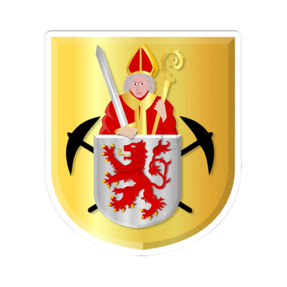 Kerkrade wapen (Netherlands) (Coat of Arms) STICKER Vinyl Kiss-Cut Decal 3 Inch White - The Sticker Space