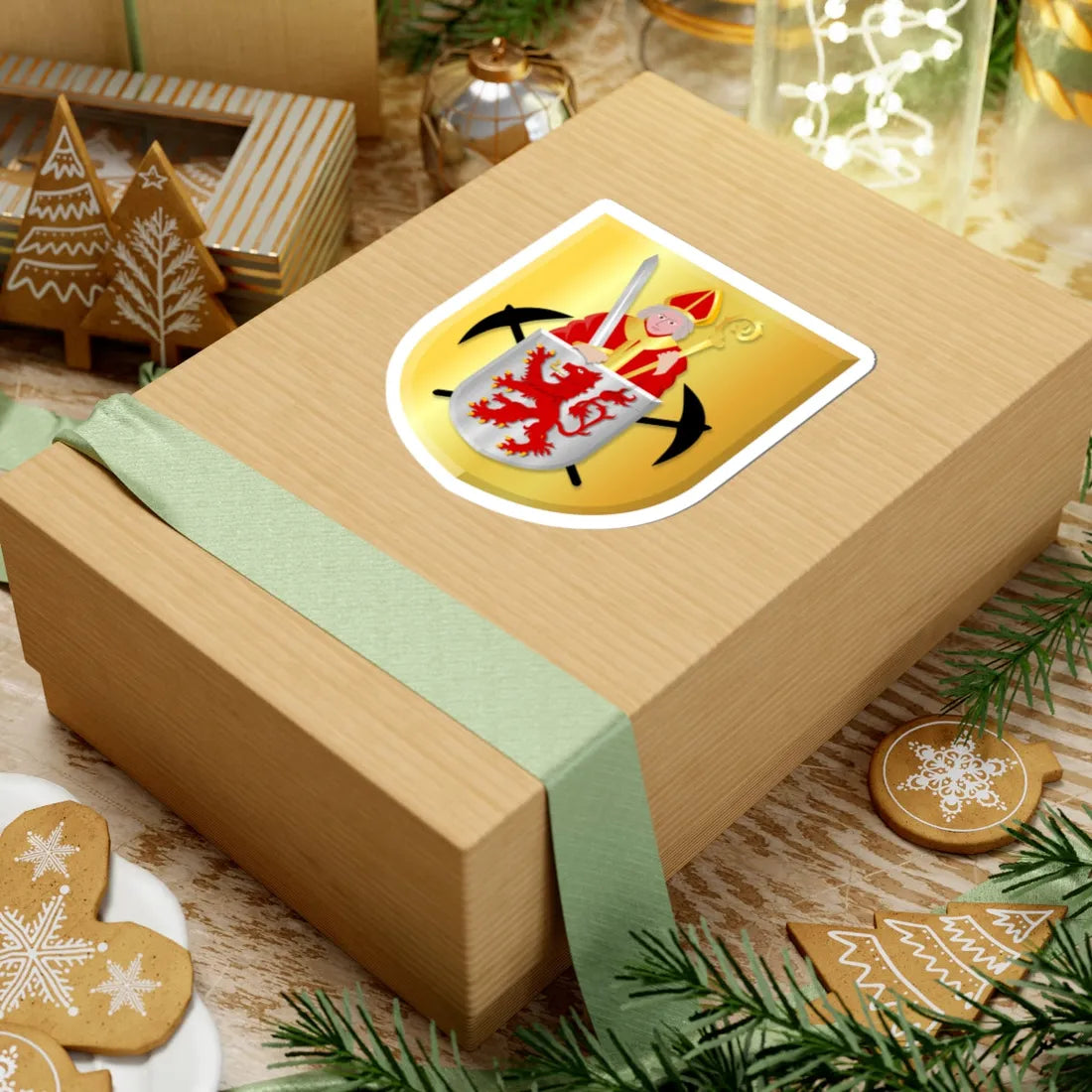 Kerkrade wapen (Netherlands) (Coat of Arms) STICKER Vinyl Kiss-Cut Decal - The Sticker Space