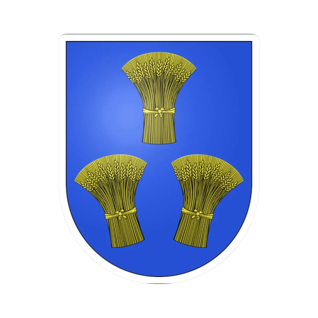 Kerns-coat of arms (Switzerland) (Coat of Arms) STICKER Vinyl Kiss-Cut Decal 2 Inch White - The Sticker Space