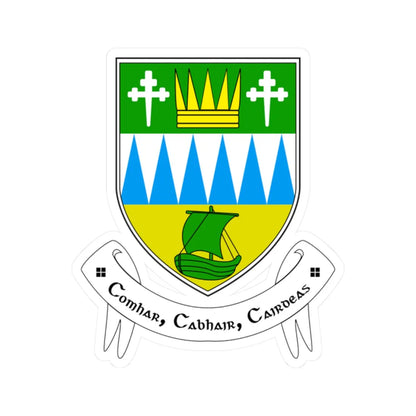 Kerrycocologo (Ireland) (Coat of Arms) STICKER Vinyl Kiss-Cut Decal 2 Inch White - The Sticker Space