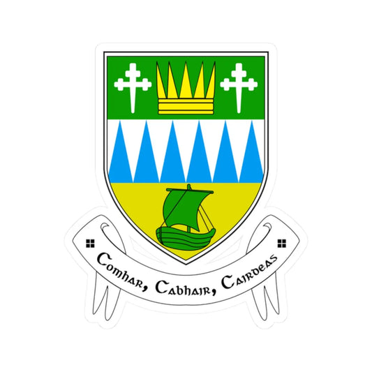 Kerrycocologo (Ireland) (Coat of Arms) STICKER Vinyl Kiss-Cut Decal 2 Inch White - The Sticker Space