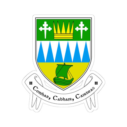 Kerrycocologo (Ireland) (Coat of Arms) STICKER Vinyl Kiss-Cut Decal 6 Inch White - The Sticker Space