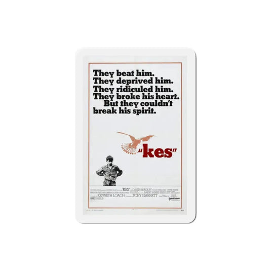 Kes 1970 Movie Poster Refrigerator Magnet 2 Inch - The Sticker Space