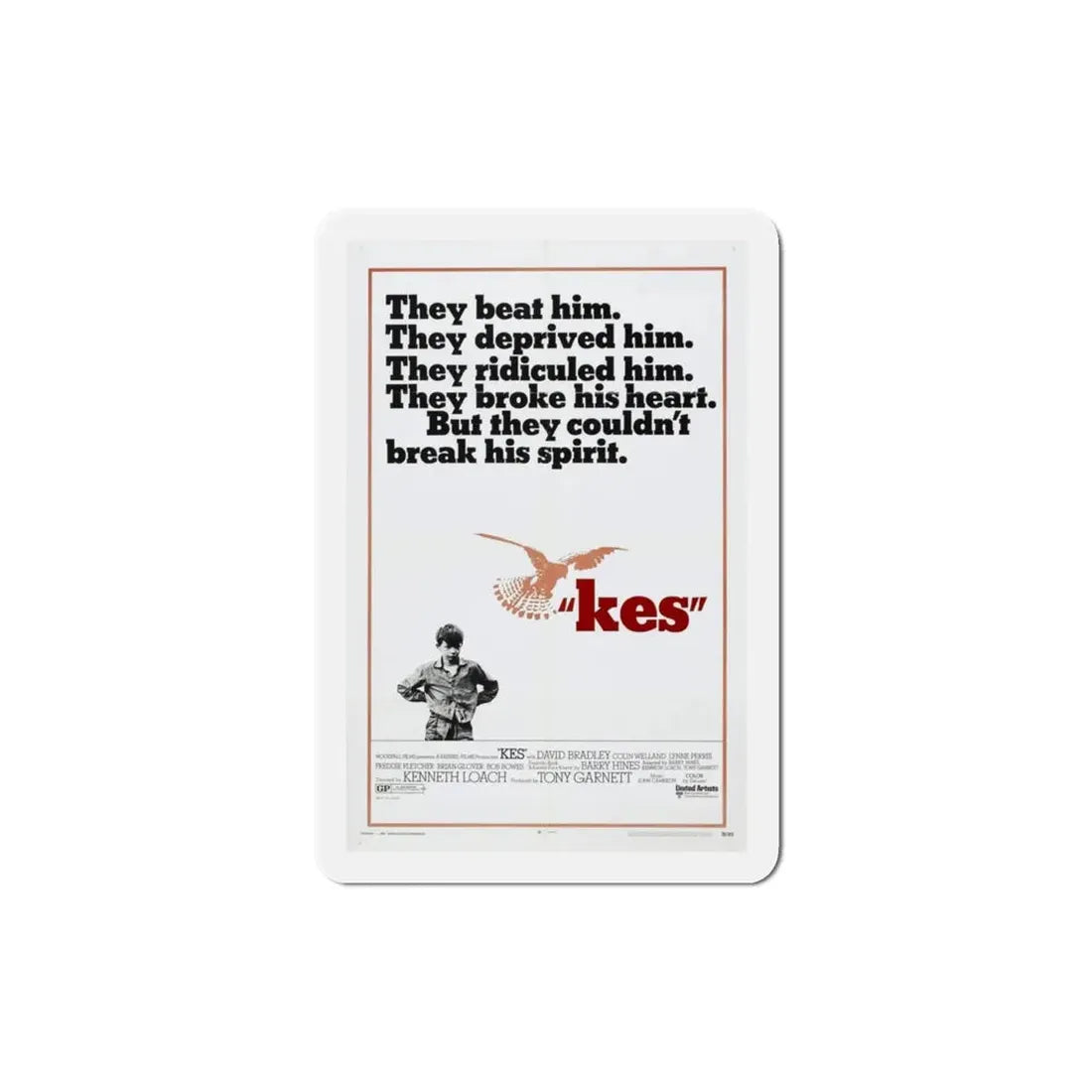 Kes 1970 Movie Poster Refrigerator Magnet - The Sticker Space