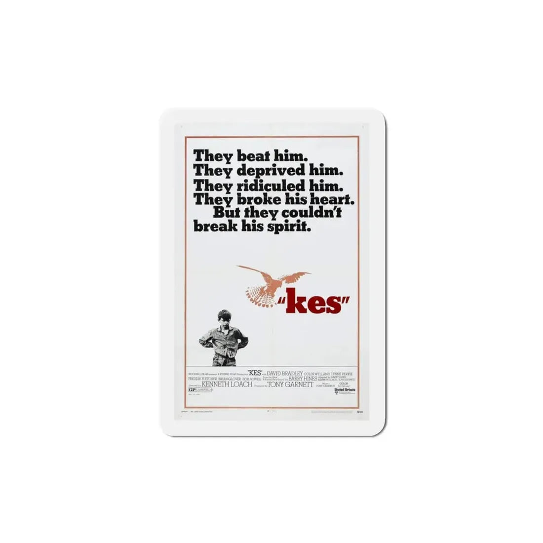 Kes 1970 Movie Poster Refrigerator Magnet - The Sticker Space