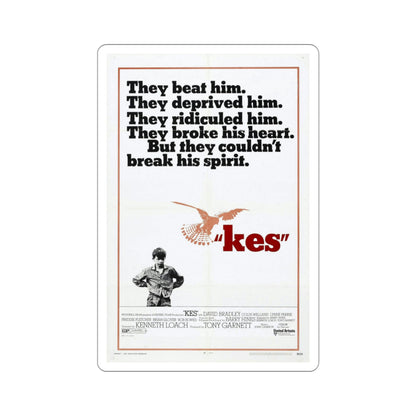 Kes 1970 Movie Poster STICKER Vinyl Die-Cut Decal-4 Inch-The Sticker Space