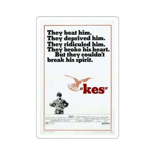 Kes 1970 Movie Poster STICKER Vinyl Die-Cut Decal 6 Inch - The Sticker Space