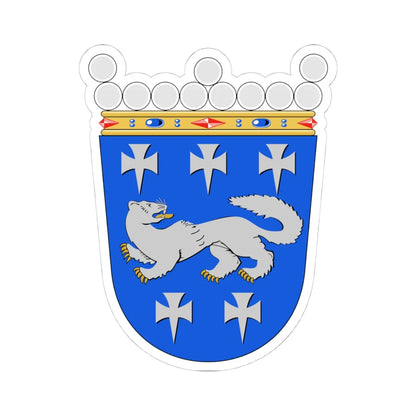 Keski-Pohjanmaa.vaakuna (Finland) (Coat of Arms) STICKER Vinyl Kiss-Cut Decal 4 Inch White - The Sticker Space