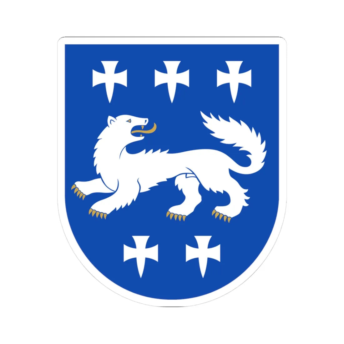 Keski-Pohjanmaa.vaakuna2 (Finland) (Coat of Arms) STICKER Vinyl Kiss-Cut Decal 3 Inch White - The Sticker Space