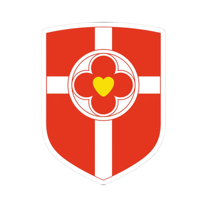 Kesklinn linnaosa vapp (Estonia) (Coat of Arms) STICKER Vinyl Kiss-Cut Decal 3 Inch White - The Sticker Space