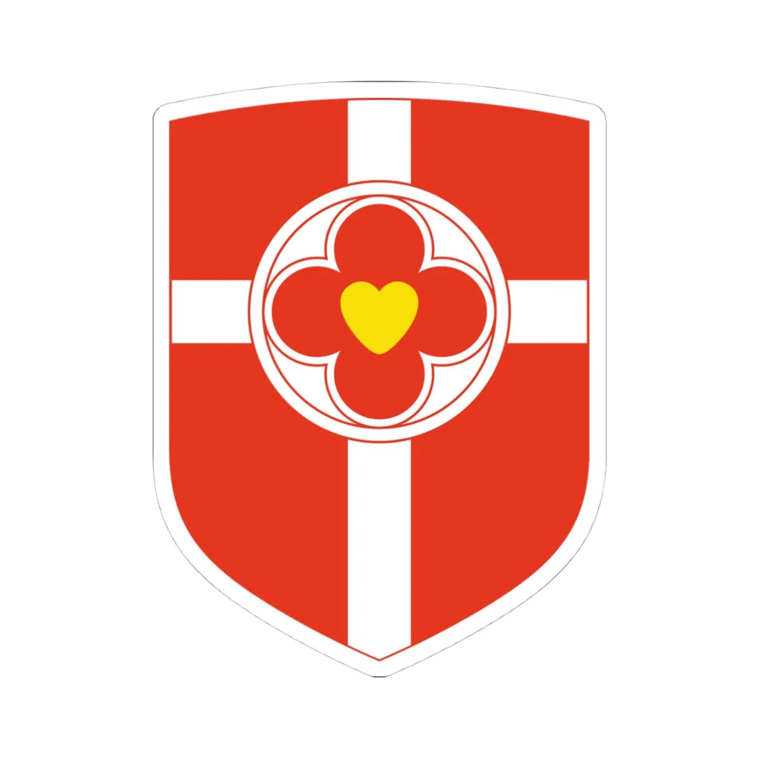 Kesklinn linnaosa vapp (Estonia) (Coat of Arms) STICKER Vinyl Kiss-Cut Decal 4 Inch White - The Sticker Space