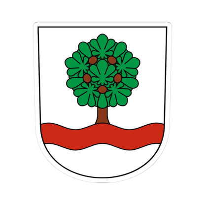 Kestenholz-blazon (Switzerland) (Coat of Arms) STICKER Vinyl Kiss-Cut Decal 3 Inch White - The Sticker Space