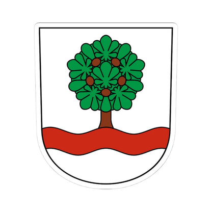 Kestenholz-blazon (Switzerland) (Coat of Arms) STICKER Vinyl Kiss-Cut Decal 4 Inch White - The Sticker Space