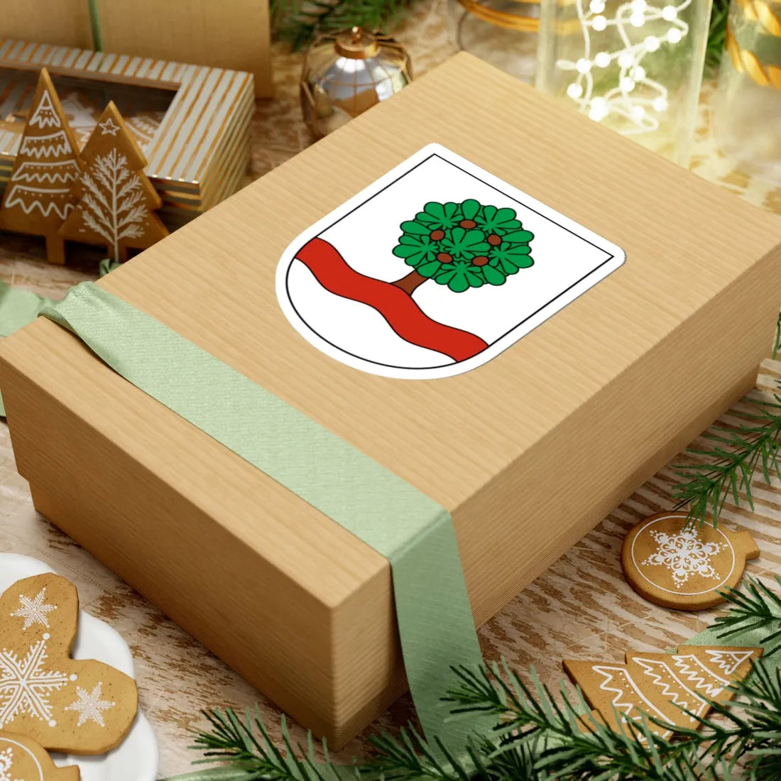 Kestenholz-blazon (Switzerland) (Coat of Arms) STICKER Vinyl Kiss-Cut Decal - The Sticker Space