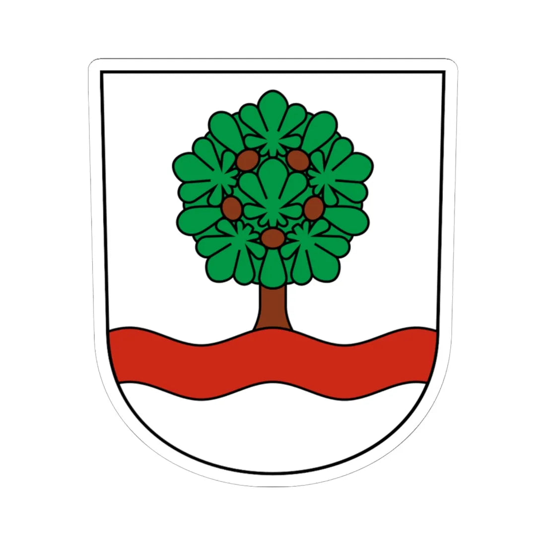 Kestenholz-blazon (Switzerland) (Coat of Arms) STICKER Vinyl Kiss-Cut Decal - The Sticker Space