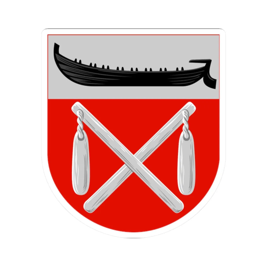 Keuruu.vaakuna (Finland) (Coat of Arms) STICKER Vinyl Kiss-Cut Decal 2 Inch White - The Sticker Space