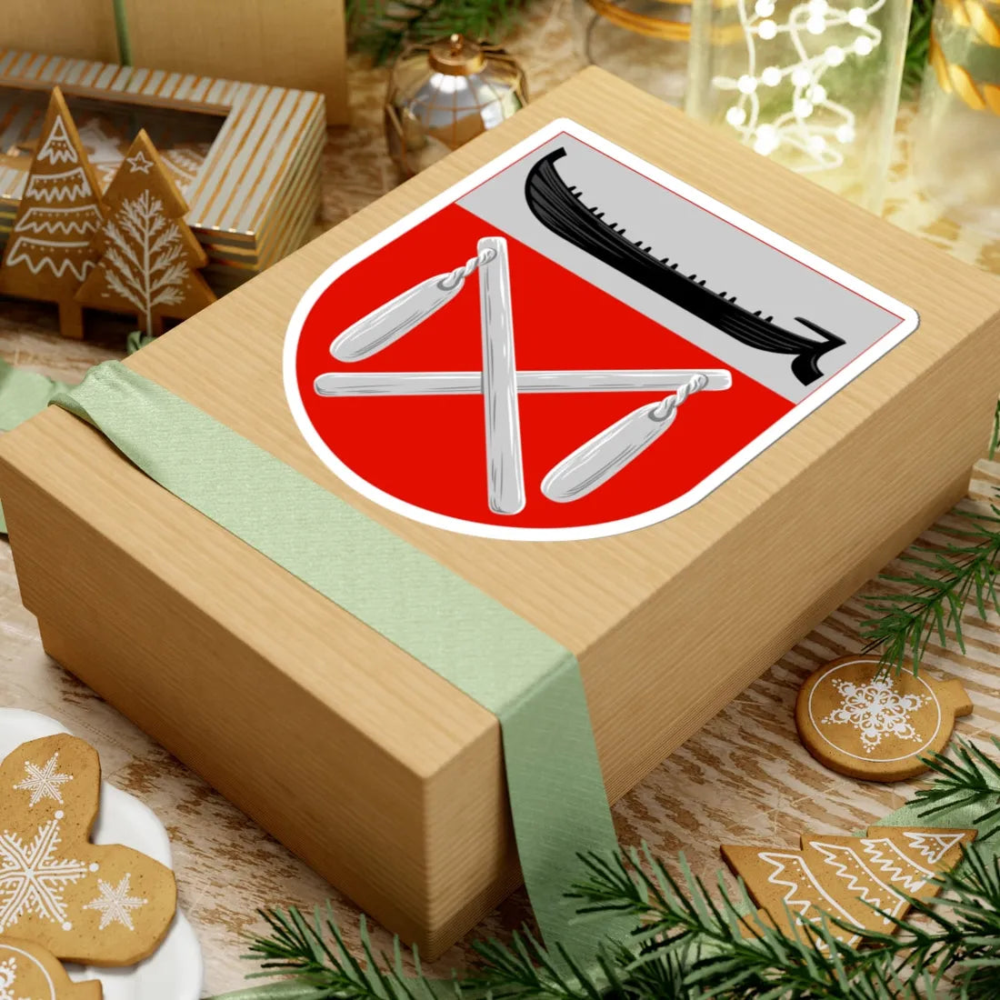 Keuruu.vaakuna (Finland) (Coat of Arms) STICKER Vinyl Kiss-Cut Decal - The Sticker Space