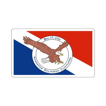 Keweenaw Bay Indian Community L'Anse Indian Reservation Flag STICKER Vinyl Die-Cut Decal 5 Inch - The Sticker Space