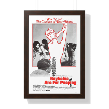 KEYHOLES ARE FOR PEEPING 1972 - Framed Movie Poster-16″ x 24″-The Sticker Space