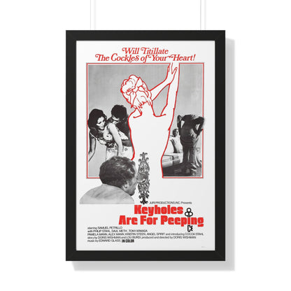 KEYHOLES ARE FOR PEEPING 1972 - Framed Movie Poster-20" x 30"-The Sticker Space