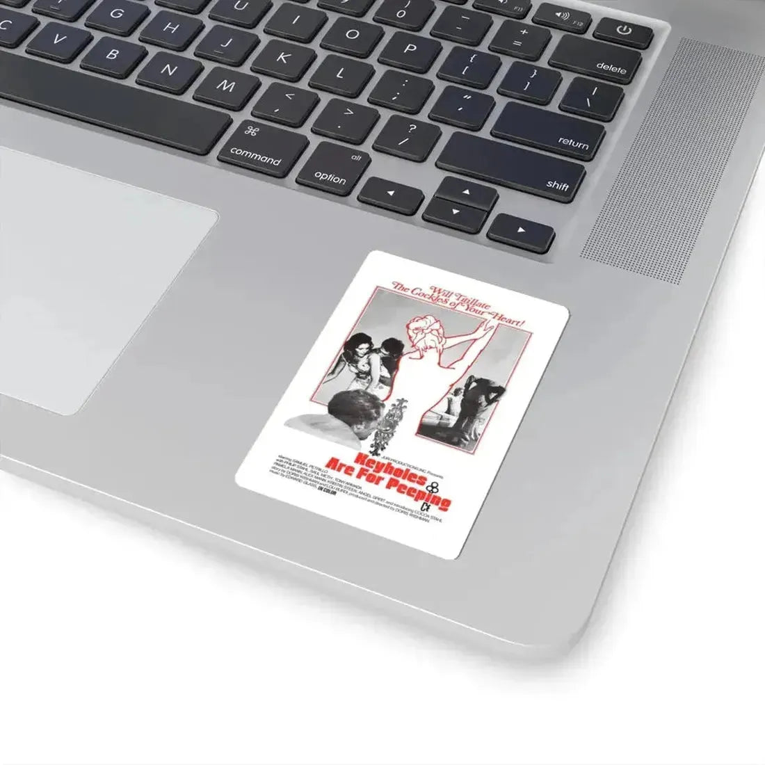 KEYHOLES ARE FOR PEEPING 1972 Movie Poster - STICKER Vinyl Kiss-Cut Decal - The Sticker Space
