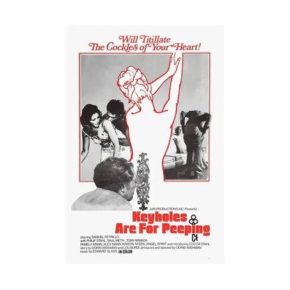 KEYHOLES ARE FOR PEEPING 1972 - Paper Movie Poster - The Sticker Space