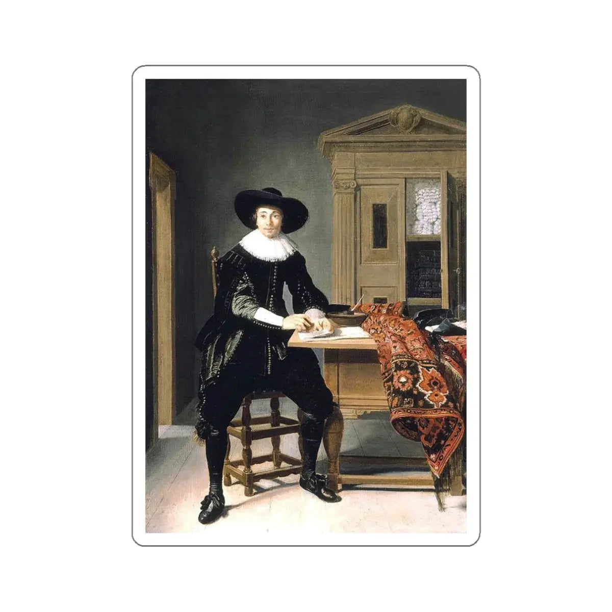 SKU:10835435606187213629 Sticker types:White Shape:Die-Cut Sizes:3" × 3"