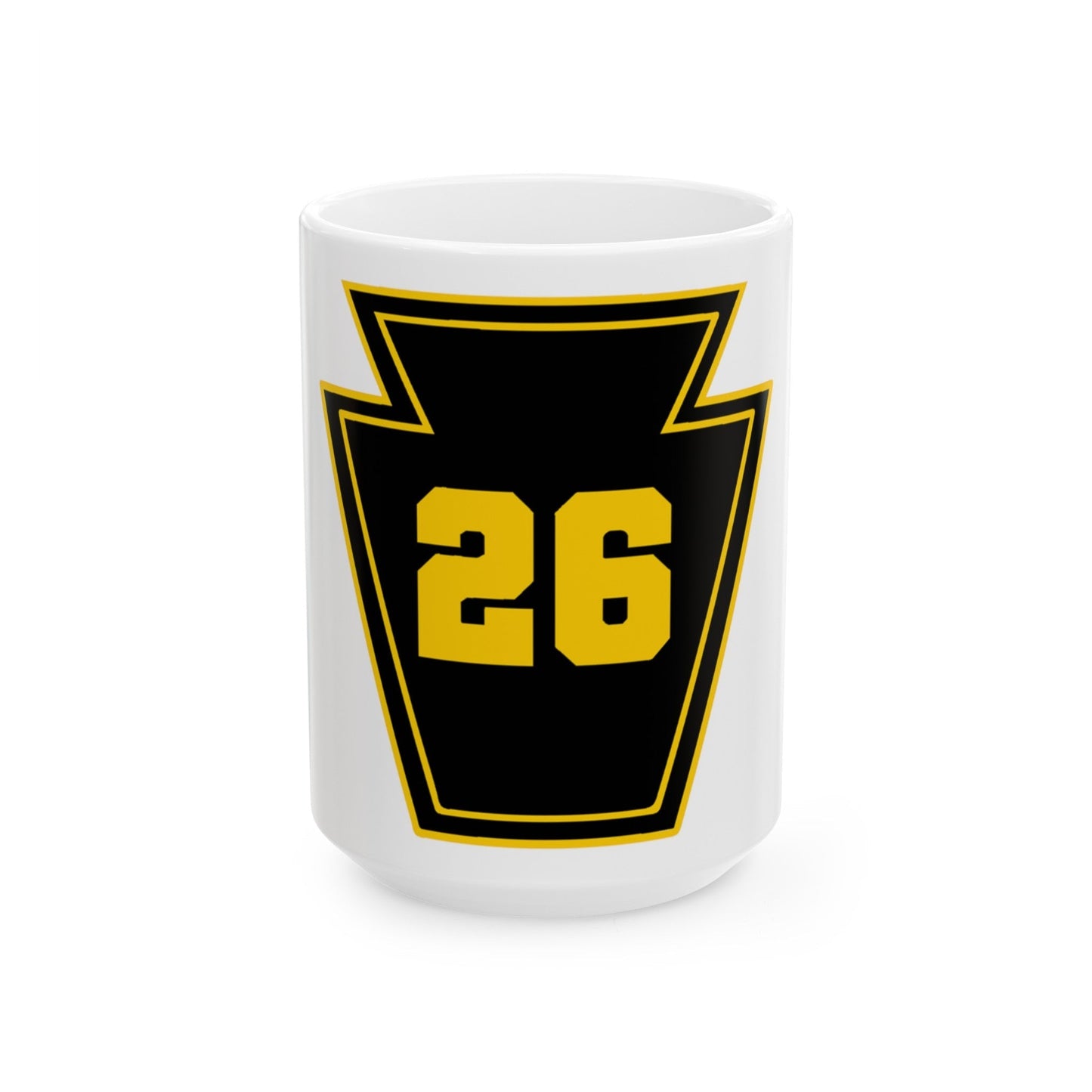 Keystone 26 USS JOHN P MURTHA LPD 26 (U.S. Navy) White Coffee Mug-15oz-The Sticker Space