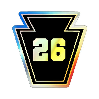 Keystone 26 USS JOHN P MURTHA LPD 26 (U.S. Navy) Holographic STICKER Die-Cut Vinyl Decal - The Sticker Space