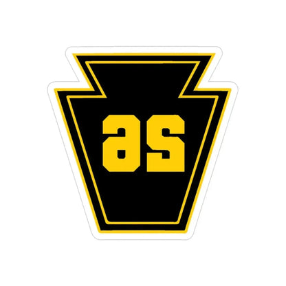 Keystone 26 USS JOHN P MURTHA LPD 26 (U.S. Navy) REVERSE PRINT Transparent Die-Cut STICKER 3 Inch Die-Cut Transparent - The Sticker Space