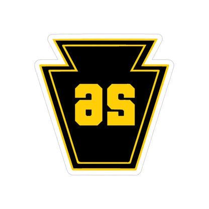 Keystone 26 USS JOHN P MURTHA LPD 26 (U.S. Navy) REVERSE PRINT Transparent Die-Cut STICKER 5 Inch Die-Cut Transparent - The Sticker Space