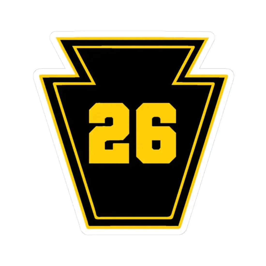 Keystone 26 USS JOHN P MURTHA LPD 26 (U.S. Navy) STICKER Vinyl Kiss-Cut Decal 3 Inch White - The Sticker Space