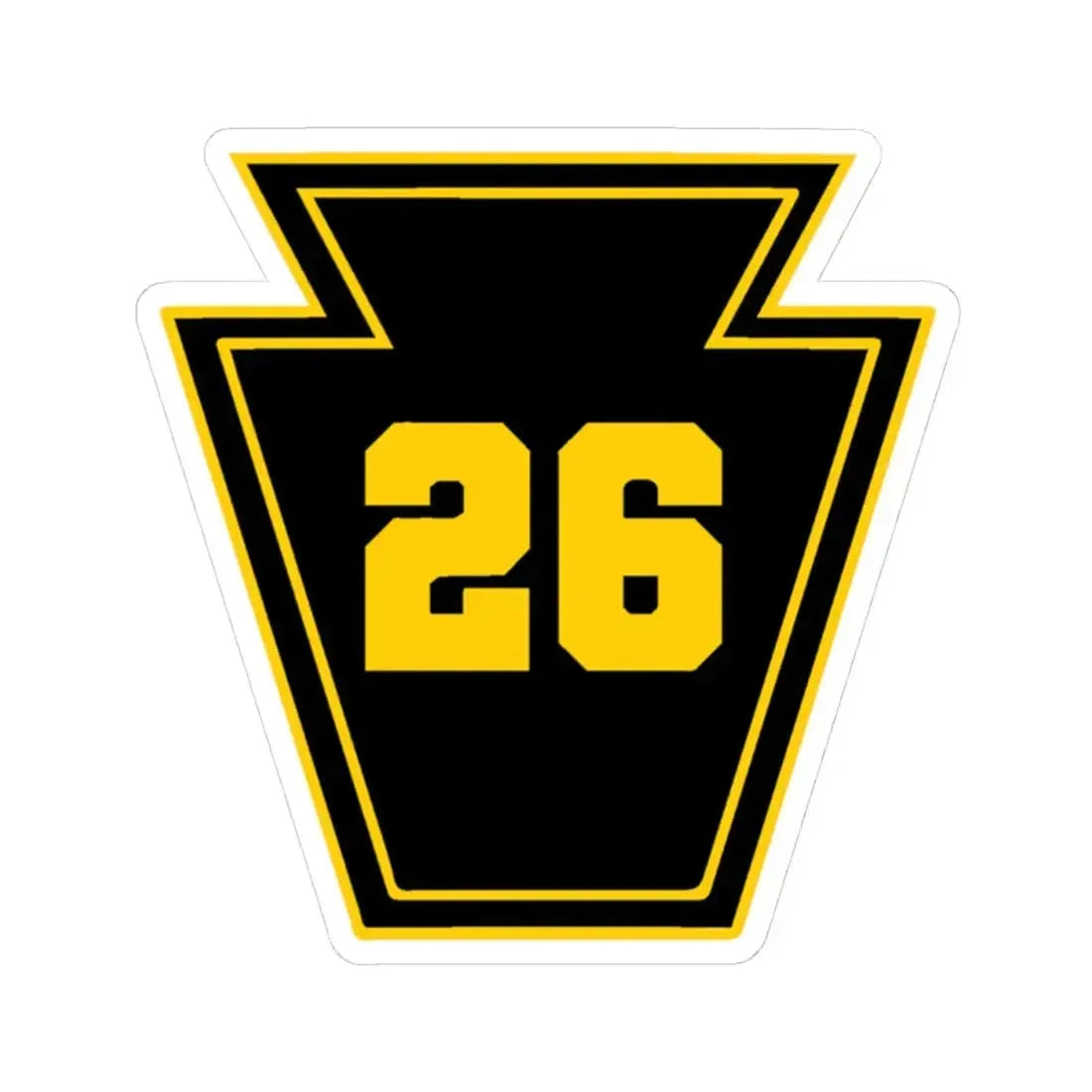 Keystone 26 USS JOHN P MURTHA LPD 26 (U.S. Navy) STICKER Vinyl Kiss-Cut Decal 4 Inch White - The Sticker Space