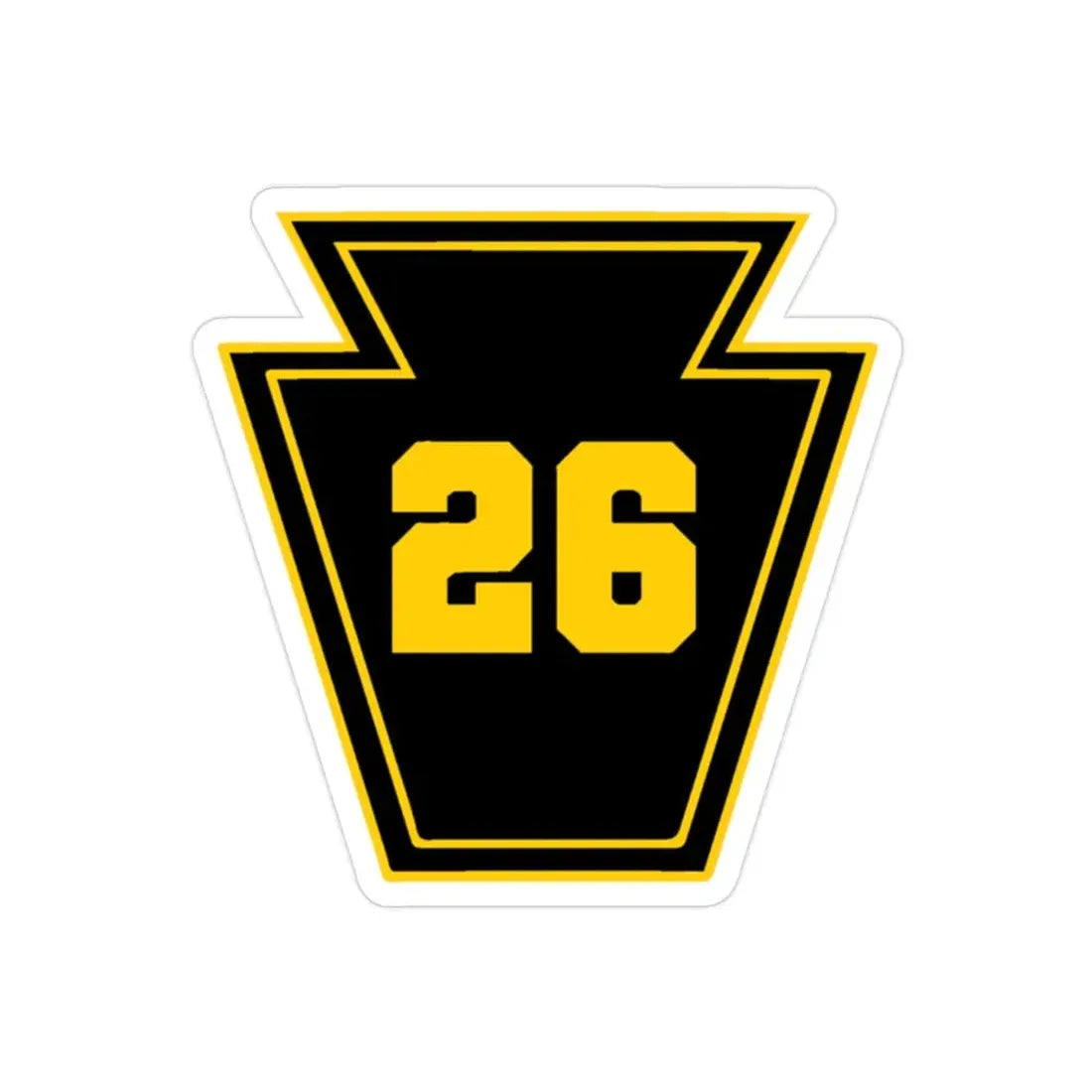 Keystone 26 USS JOHN P MURTHA LPD 26  (U.S. Navy) Transparent STICKER Die-Cut Vinyl Decal 2 Inch Transparent - The Sticker Space