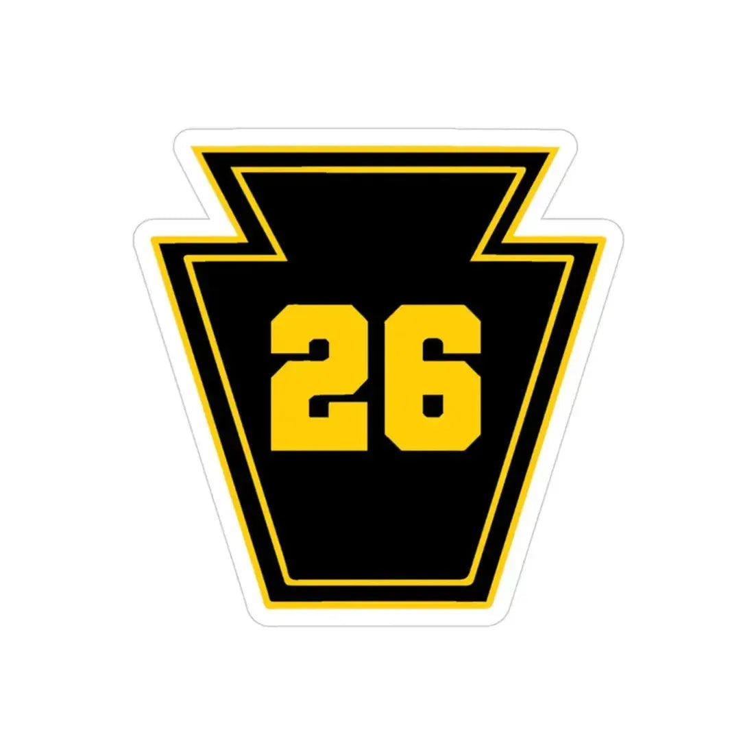 Keystone 26 USS JOHN P MURTHA LPD 26  (U.S. Navy) Transparent STICKER Die-Cut Vinyl Decal 3 Inch Transparent - The Sticker Space