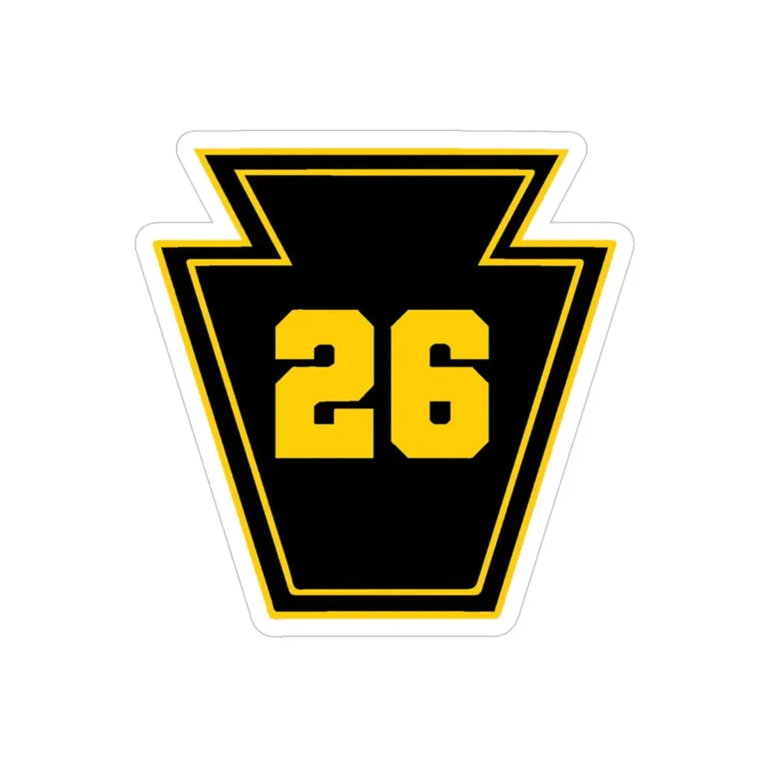 Keystone 26 USS JOHN P MURTHA LPD 26  (U.S. Navy) Transparent STICKER Die-Cut Vinyl Decal 4 Inch Transparent - The Sticker Space