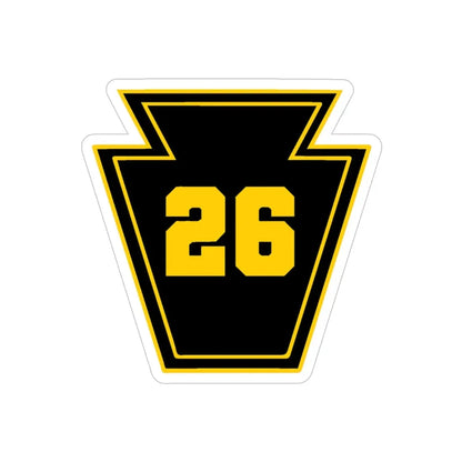 Keystone 26 USS JOHN P MURTHA LPD 26  (U.S. Navy) Transparent STICKER Die-Cut Vinyl Decal - The Sticker Space