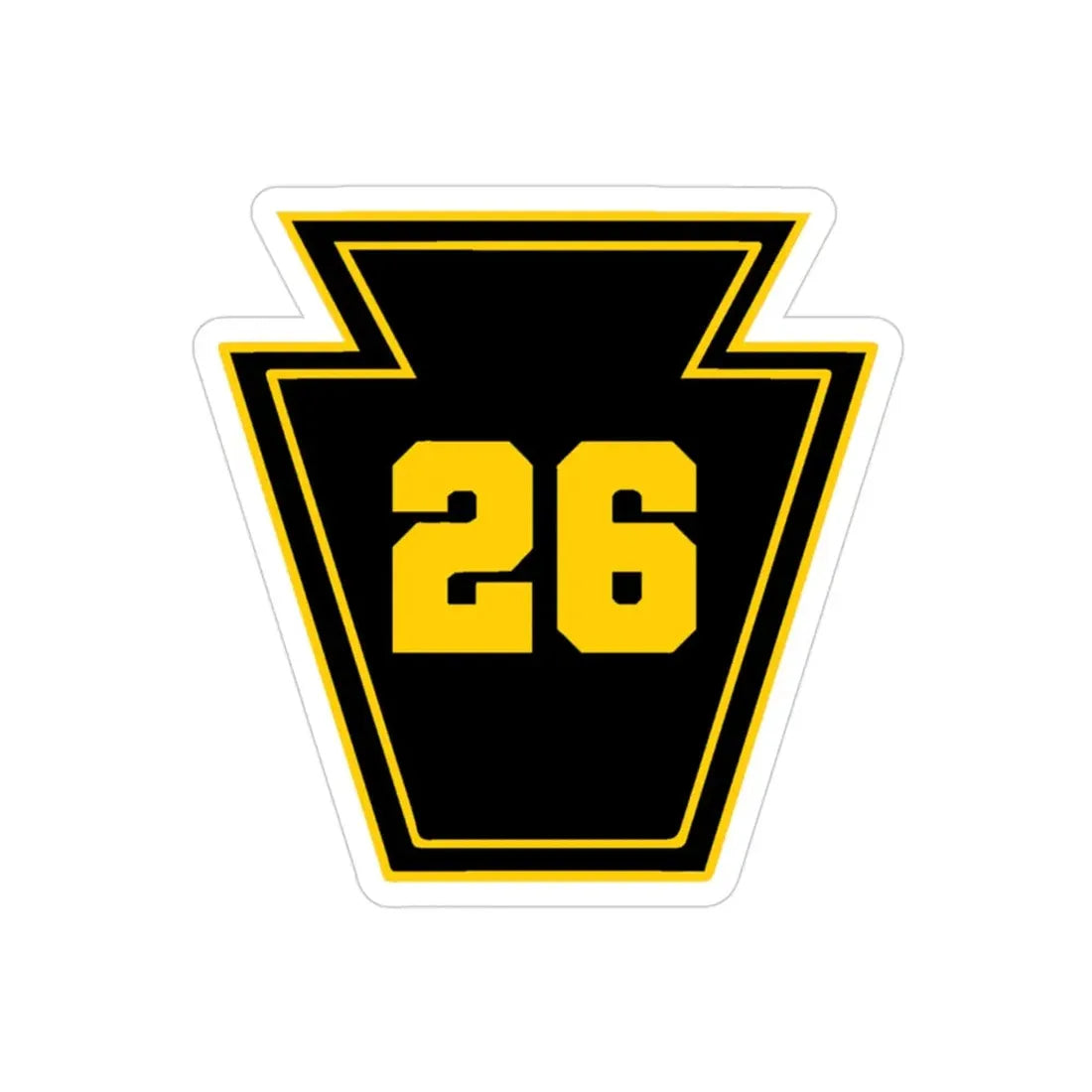 Keystone 26 USS JOHN P MURTHA LPD 26  (U.S. Navy) Transparent STICKER Die-Cut Vinyl Decal - The Sticker Space