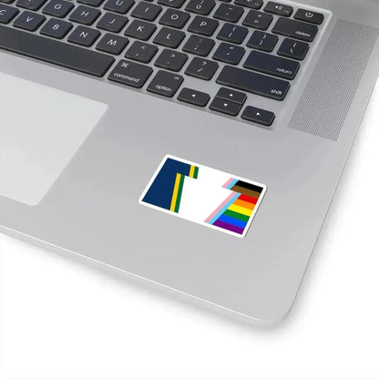 Keystone Flag Progress Pride Variant (United States) STICKER Vinyl Kiss-Cut Decal - The Sticker Space