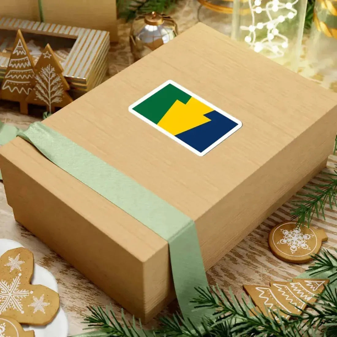 Keystone Flag reverse (United States) STICKER Vinyl Kiss-Cut Decal - The Sticker Space