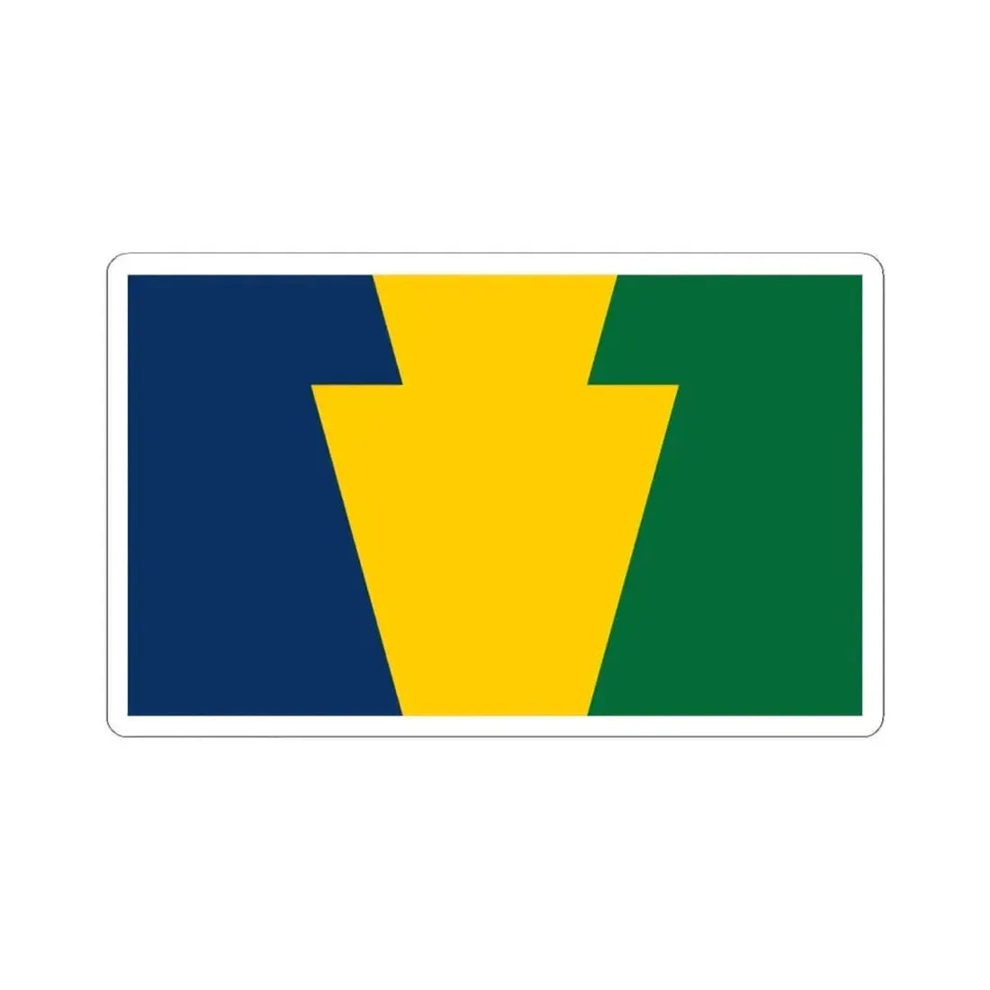 Keystone Flag (United States) STICKER Vinyl Kiss-Cut Decal 4 Inch White - The Sticker Space